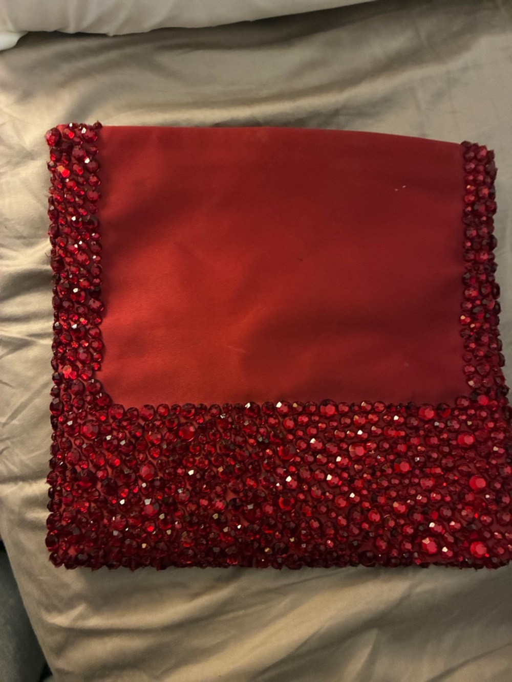 Banana Republic Red Jeweled Clutch Wristlet - Picture 4 of 6